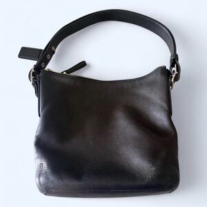 Black Leather Vintage y2k Coach Bag